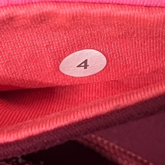 Lululemon Reversible Pink & Purple Capri Leggings Sz 4 - Picture 11 of 16